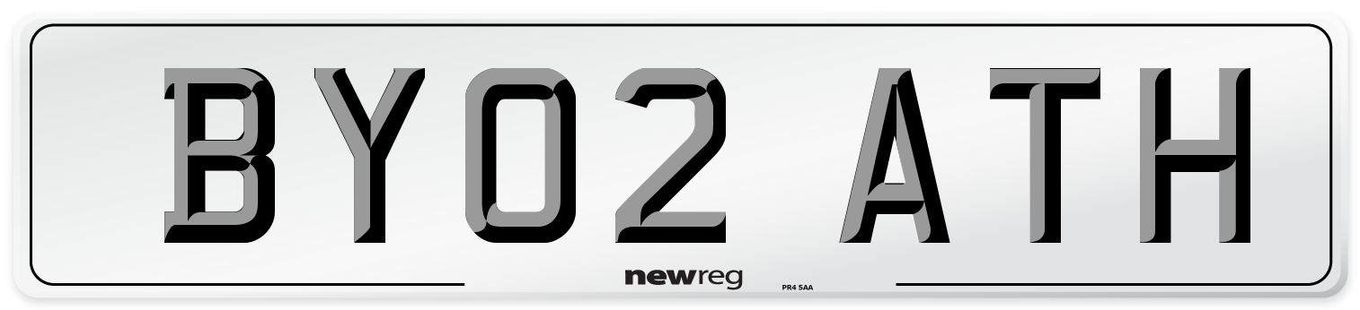 BY02 ATH Number Plate from New Reg